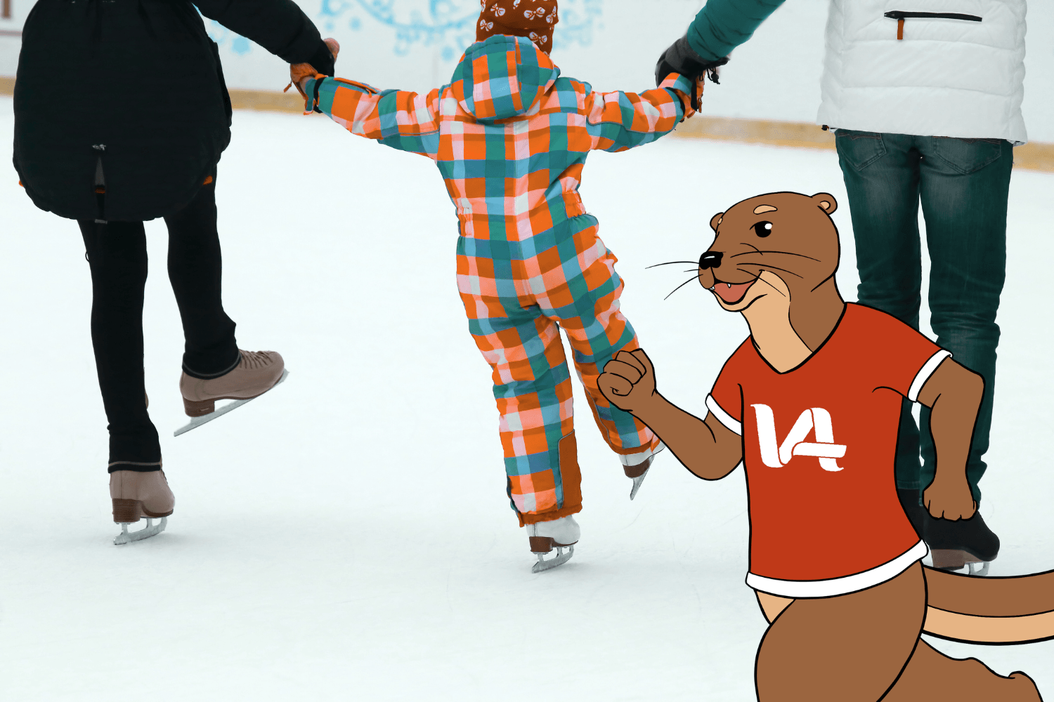 Luistelua + Kauko-saukko